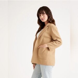 Quince Women’s Cotton Classic Camel Versatile Blazer NWT Sz XS